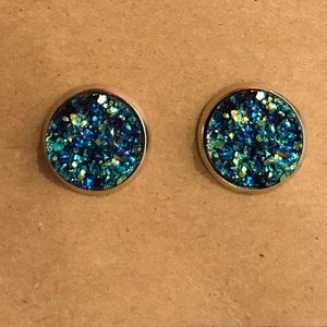 Druzy Stud Earrings